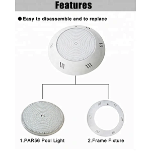 Nicheless flat resin filled surface mounted IP68 dimmable underwater lighting 12V DIY LED Pool light