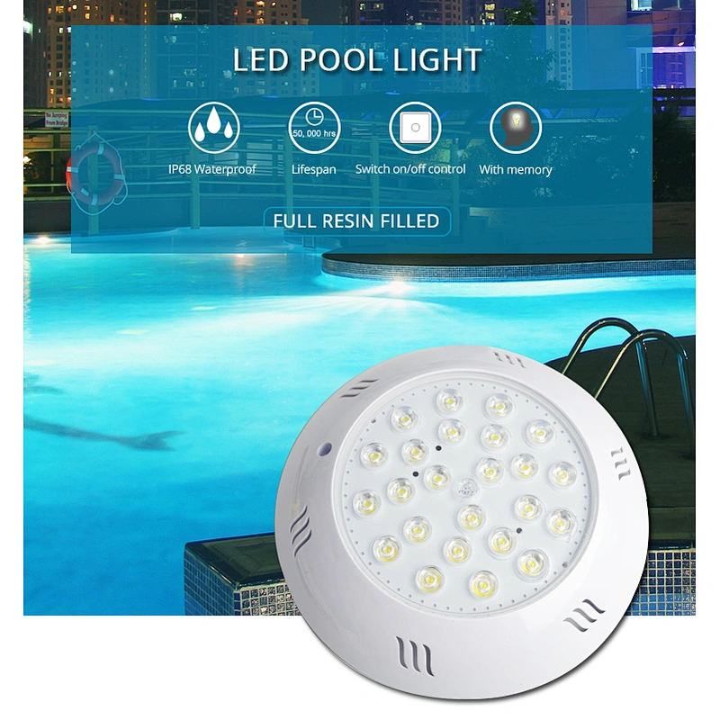 HOTOOK High quality Remote control RGB swimming pool light IP68 Waterproof LED Lamp OEM ODM Factory
