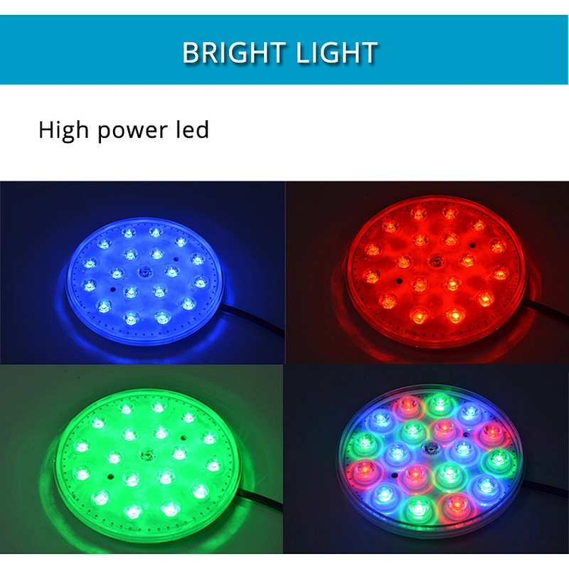 HOTOOK High quality Remote control RGB swimming pool light IP68 Waterproof LED Lamp OEM ODM Factory