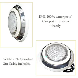 HOTOOK Factory Wall mounted slim underwater lights 24v submersible 42w 54w led pool light