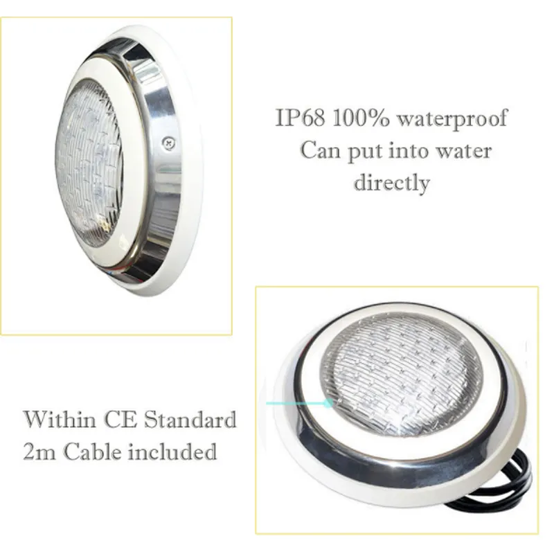 HOTOOK Factory Wall mounted slim underwater lights 24v submersible 42w 54w led pool light