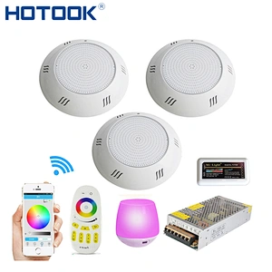 China Factory IP68 Underwater Lights 2.4G Light Pool Kit Foco Resin Filled RGB RGBW Wifi RF Wireless LED Pool Lights