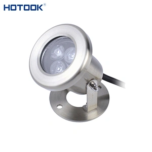 China Factory 12 Volt 3W Outdoor Stainless Steel Submersible Ip68 Waterproof Pond Underwater Led Lights