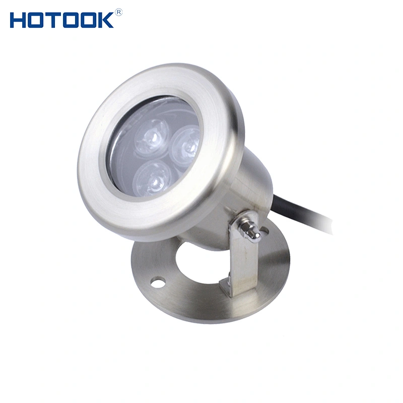 China Factory 12 Volt 3W Outdoor Stainless Steel Submersible Ip68 Waterproof Pond Underwater Led Lights