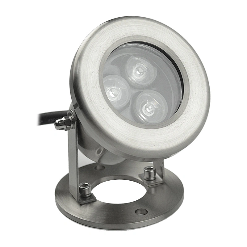 China Factory 12 Volt 3W Outdoor Stainless Steel Submersible Ip68 Waterproof Pond Underwater Led Lights