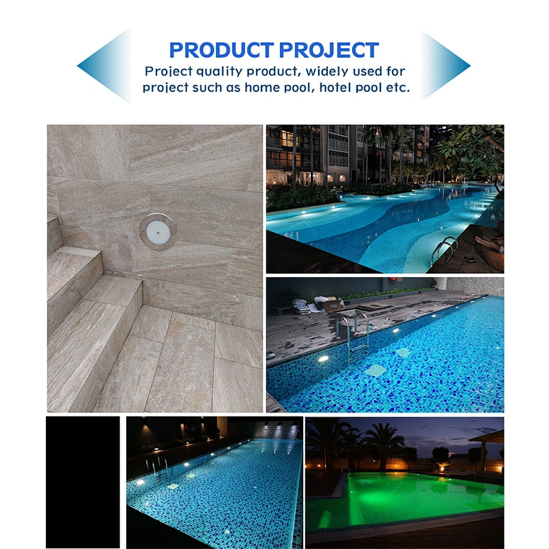 Pentail Haywerd Super slim 50 ft cable rgb 54w ss316 underwater light ip68 led swimming pool lighting