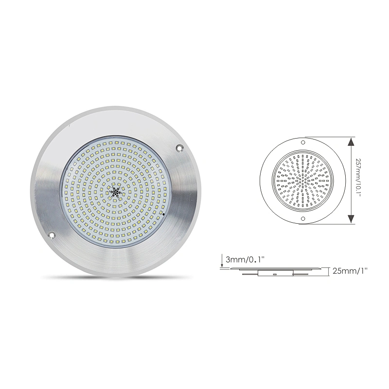 Pentail Haywerd Super slim 50 ft cable rgb 54w ss316 underwater light ip68 led swimming pool lighting