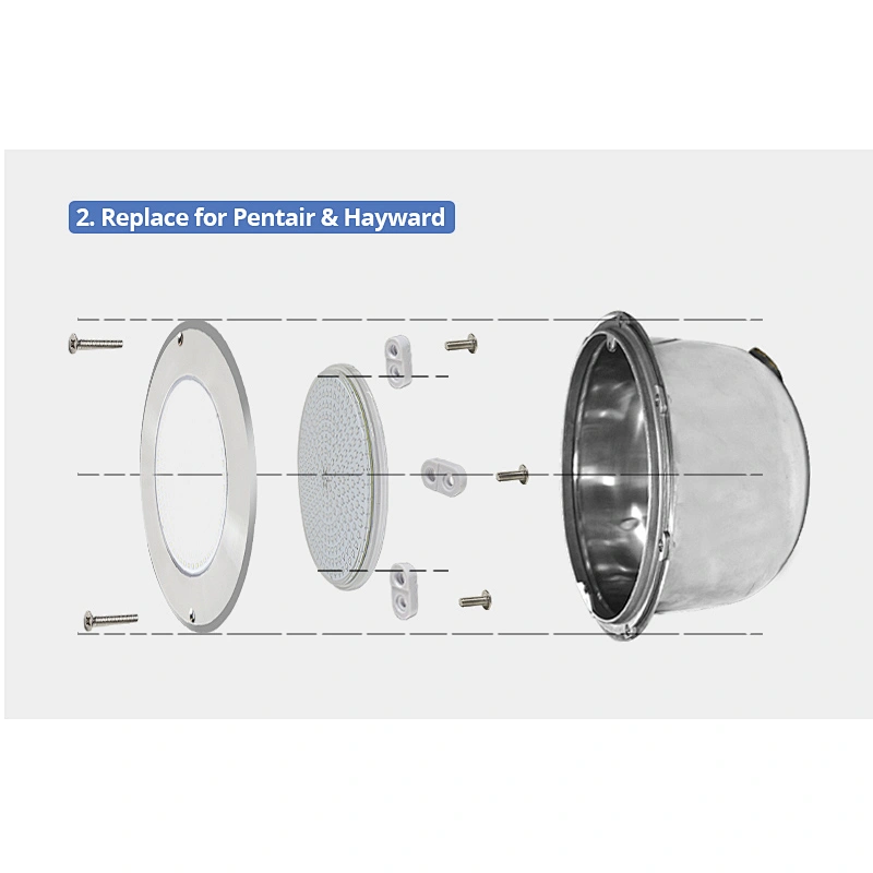 2020 Newest Model Stainless Steel 316 Resin Filled IP68 12V RGB LED Swimming Pool Light