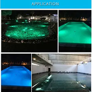 Above Ground Vinyl Swimming Pool 18W 252leds RGB Color Changing Underwater Light