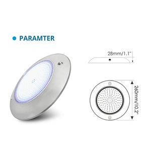 HOTOOK Patent Design IP68 RGB Remote Control LED Swimming Pool Light 12V ac dc