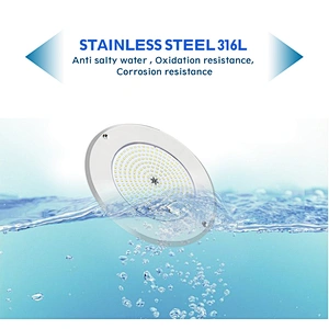 2020 Newest Model Stainless Steel 316 Resin Filled IP68 12V RGB LED Swimming Pool Light