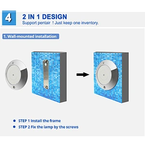 Salt Water Stainless Steel 316 Resin Filled IP68 Underwater Lighting for Inground Pool
