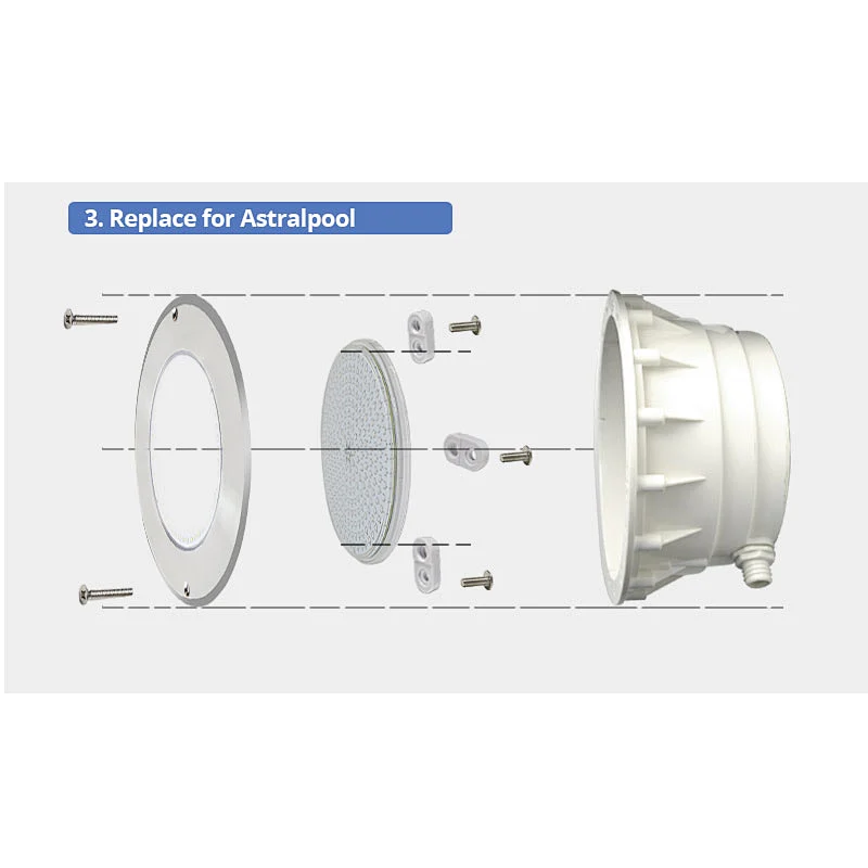 2020 Newest Model Stainless Steel 316 Resin Filled IP68 12V RGB LED Swimming Pool Light