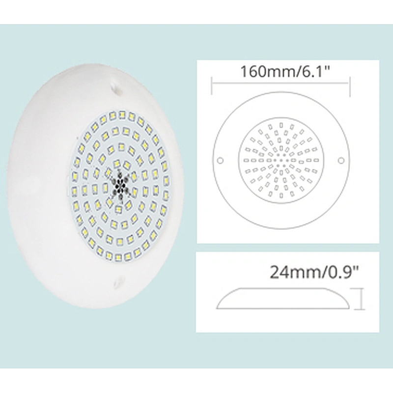 HOTOOK Patented Surface mounted 155mm mini Super Slim 12W Fit in brand niche LED Swimming Pool Spa Jaccuzi Light