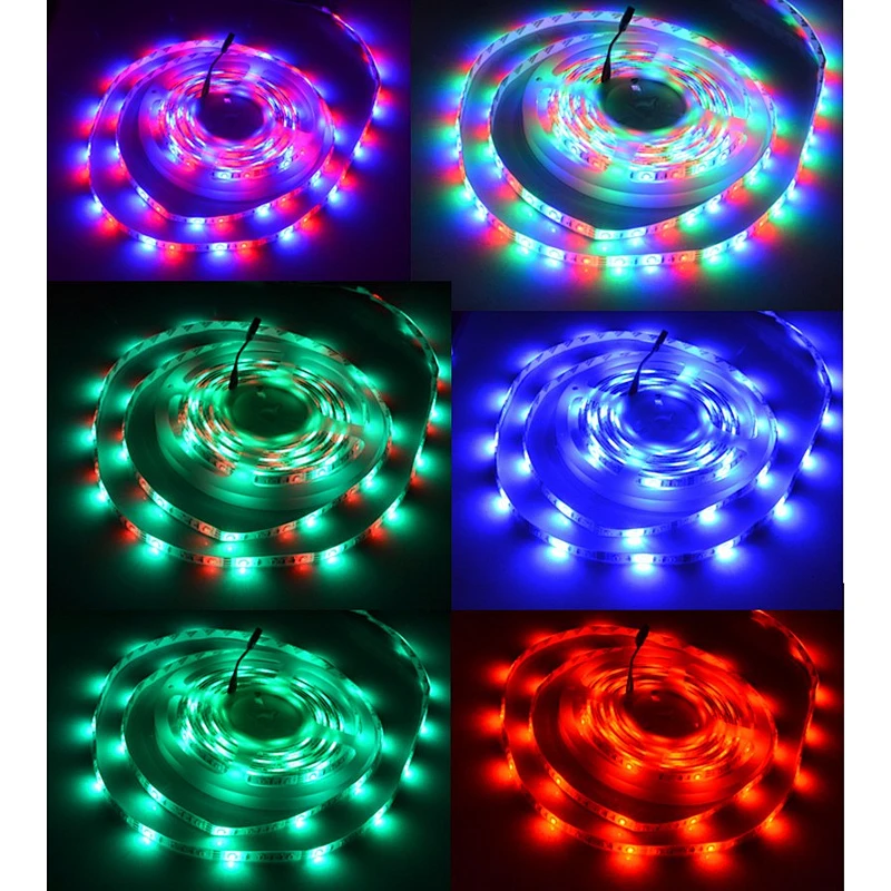 Trending Christmas Party Multi-colored Waterproof Remote Controller neon 12V 5050 LED RGB Strip Light
