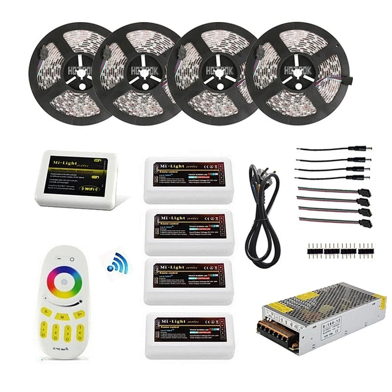 2020 HOTOOK hop selling cuttable 5m rgb ip68 waterproof remote wireless dc 12v smd 5050 led strip light