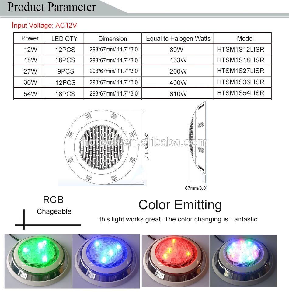RGB LED Surface Mounted Underwater Pool Light.jpg