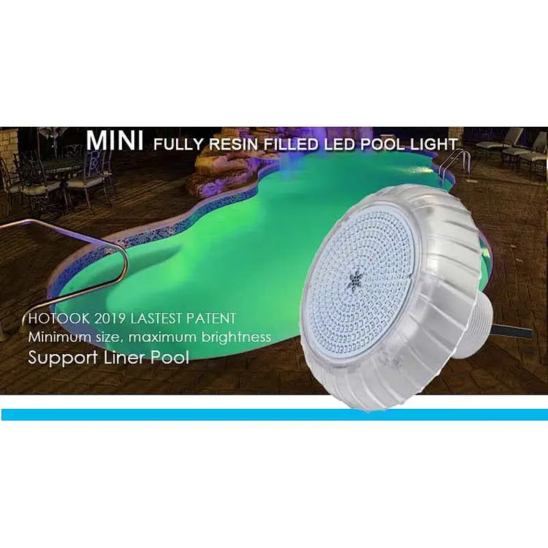 IP68 Resin filled surface wall mounted 12v ac dc rgb concrete nicho vinyl fiberglass led swimming pool light