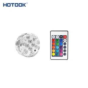 Underwater Small 10 Leds Emergency Light Bulb Wireless Rechargeable Battery Powered Cabinet Operated Light for Party Wedding