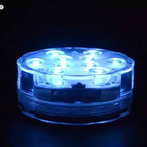 Remote Control RGB Submersible  Battery Operated Underwater Outdoor Vase Bowl Garden Party Decoration Led Lamp Pool Light