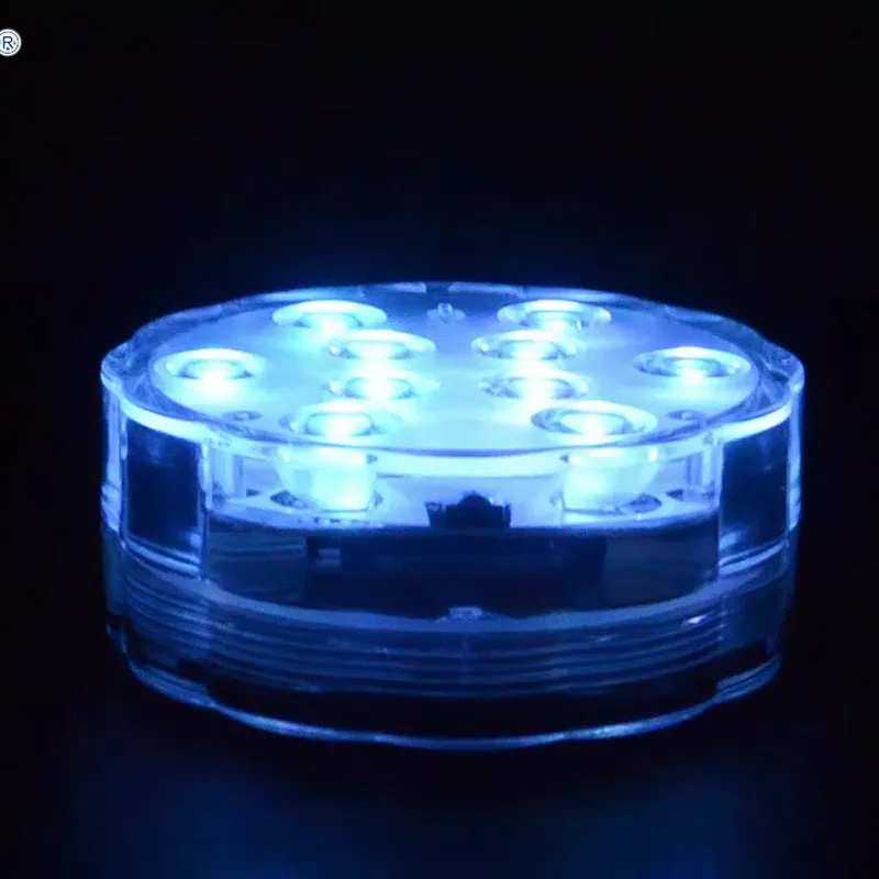 Remote Control RGB Submersible  Battery Operated Underwater Outdoor Vase Bowl Garden Party Decoration Led Lamp Pool Light