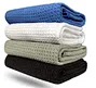 korean microfiber cleaning cloth microfibre washing micro fiber detailing car care product waffle weave drying towels for cars