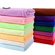 Microfiber weft brushed bath towel