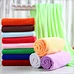Microfiber weft brushed bath towel