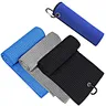 OEM premium logo customized microfiber waffle golf towel with clips 16*24 inches