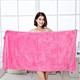 Microfiber weft brushed bath towel