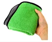 embroidery microfibe cleaning cloth dual layers coral fleece towel 16* 16 inches