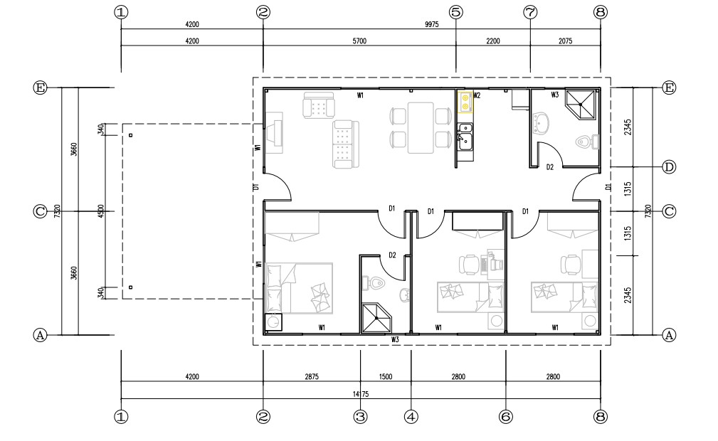 steel structure prefab house