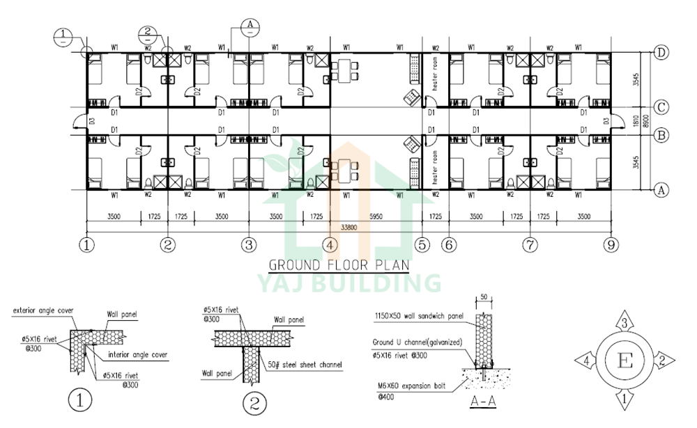 prefabricated labor camp