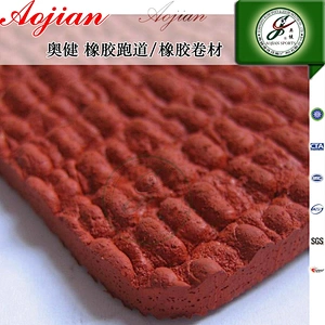 prefabricated rubber running track for international sports stadiums