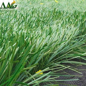 Bicolor artificial grass for football pitch imported PE turf grass