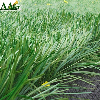 Bicolor artificial grass for football pitch imported PE turf grass