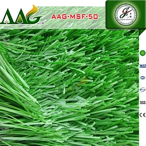 Chinese double gluten PE plastic  grass /soccer artificial grass/factory price grass