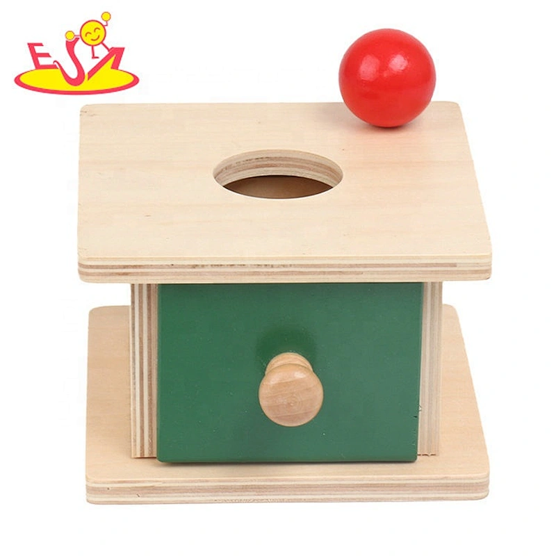 wholesale baby wooden montessori subscription box with drawer W12F088