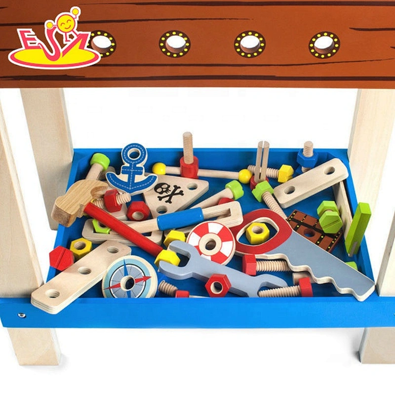 New hottest children woodwork wooden kids woodworking set for pretend play W03D115