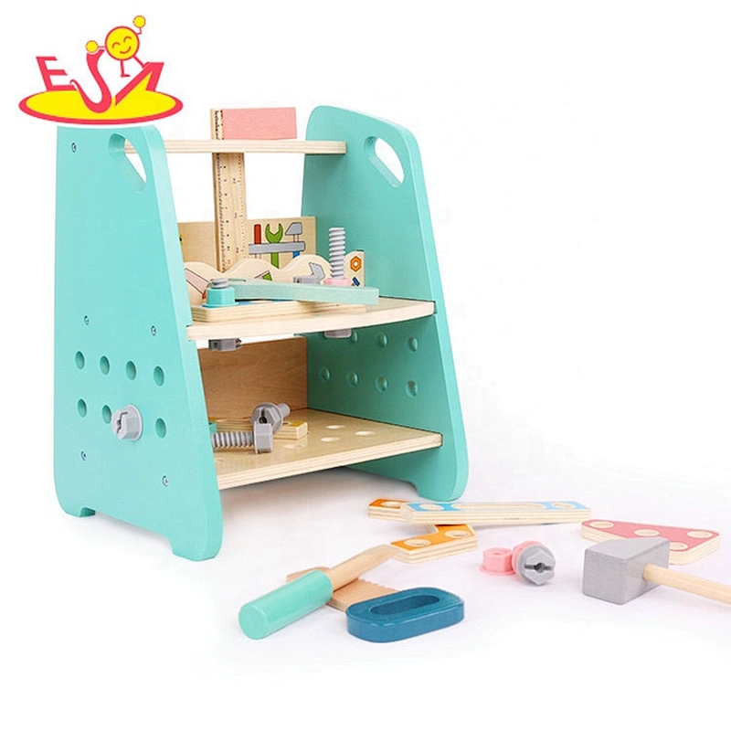 New hottest kids wooden toy workbench for pretend play W03D120
