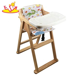 wholesale safe wooden baby high chair with high quality W08F050