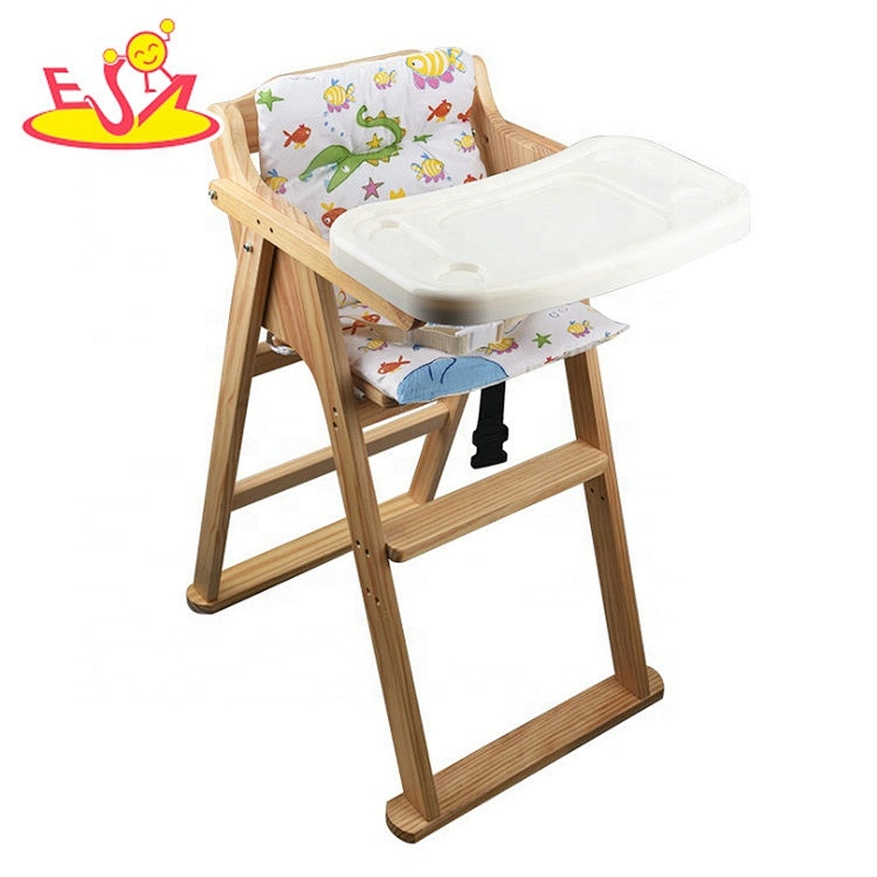 wholesale safe wooden baby high chair with high quality W08F050