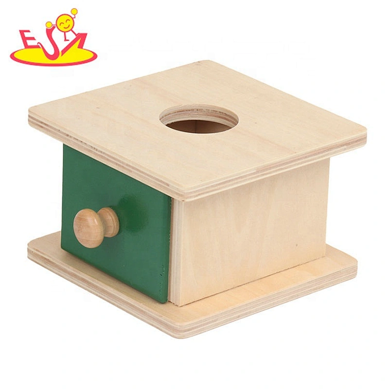 wholesale baby wooden montessori subscription box with drawer W12F088
