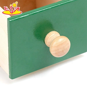 wholesale baby wooden montessori subscription box with drawer W12F088
