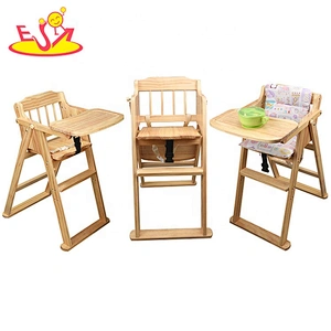 wholesale safe wooden baby high chair with high quality W08F050