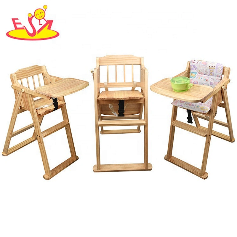 wholesale safe wooden baby high chair with high quality W08F050