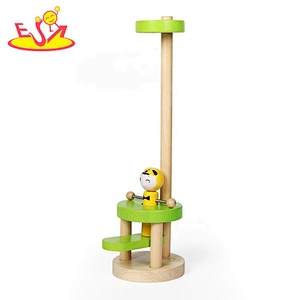 Best fun jumping wooden toy finger flexible exercise for infants W01A348
