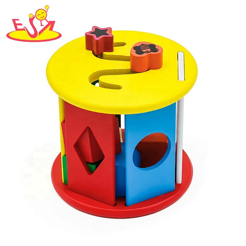 New arrival educational wooden shape sorting toys for babies W12D145
