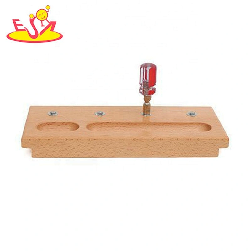 Top fashion montessori screw wooden didactic toys for kids W12F106