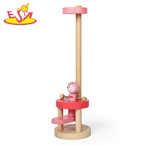 Best fun jumping wooden toy finger flexible exercise for infants W01A348